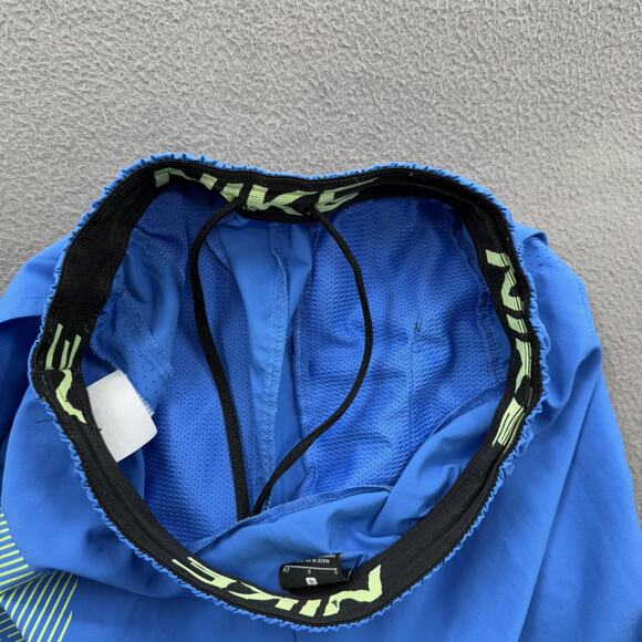 Nike Shorts Mens Small Blue Dri-FIT Mesh Liner Elastic Waist Drawstring Swoosh - Picture 9 of 9